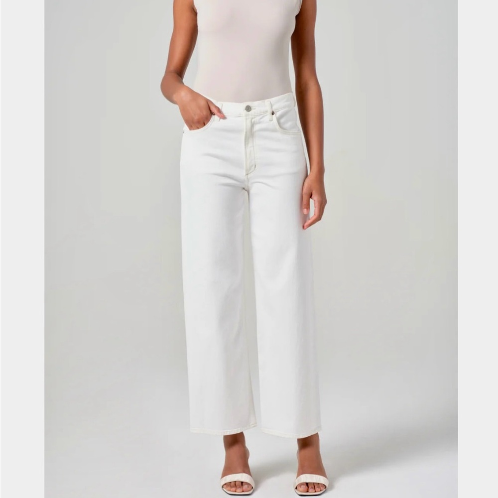 Agolde Women's Cream Flare Jeans